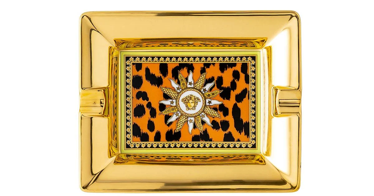 Rosenthal Versace Jungle Animalier Posacenere in Porcellana - Animalier