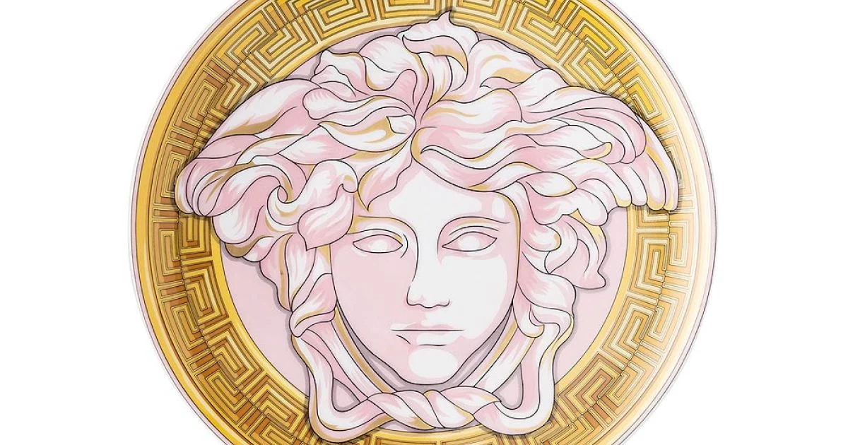 Rosenthal Versace Medusa Amplified 4 Piatti Piani Diametro 17 cm - Medusaamplifield