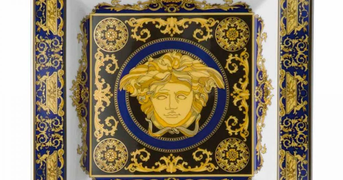 Rosenthal Versace Medusa Blue Coppa 22cm di moderno design porcellana