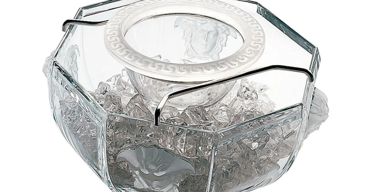 Rosenthal Versace Medusa Crystal Coppa Caviale in Cristallo - Medusacrystal