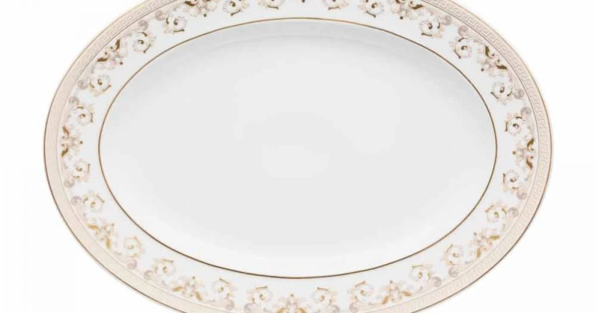 Rosenthal Versace Medusa Gala Piatto ovale 34cm di design porcellana