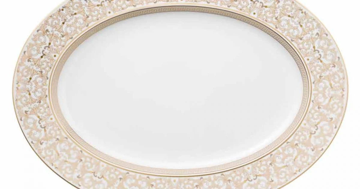 Rosenthal Versace Medusa Gala Piatto ovale 40cm di design porcellana