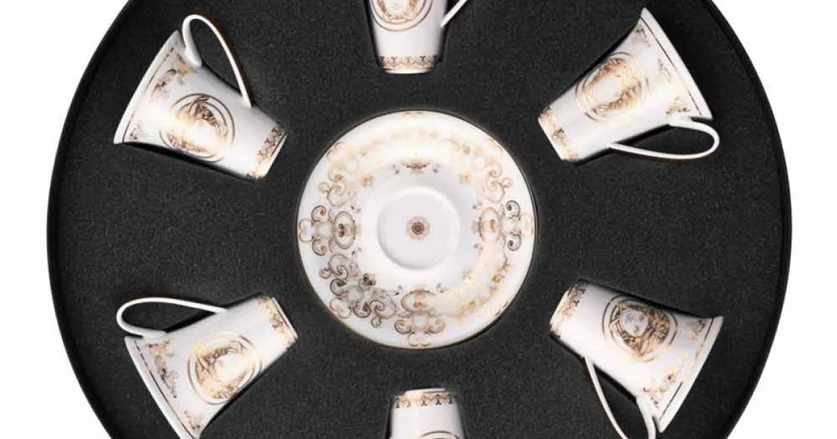 Rosenthal Versace Medusa Gala set tazze espresso 6 pezzi in porcellana
