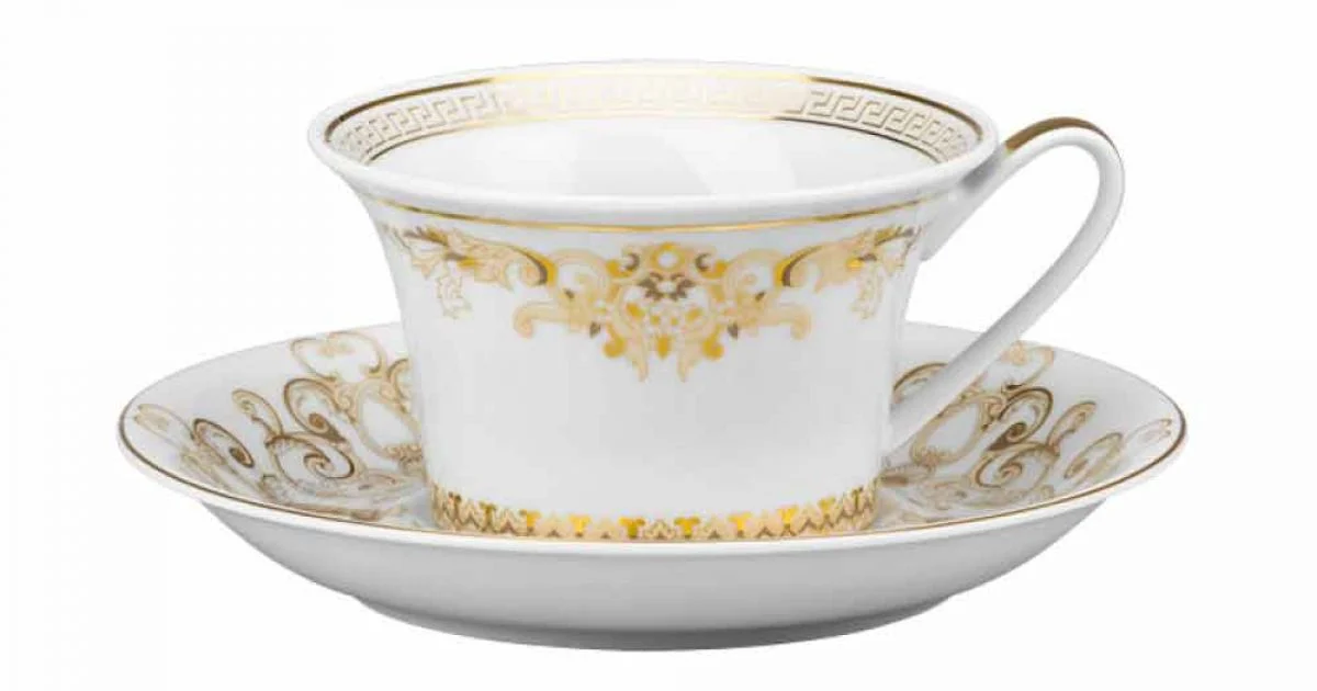 Rosenthal Versace Medusa Gala Tazza da tè di design in porcellana