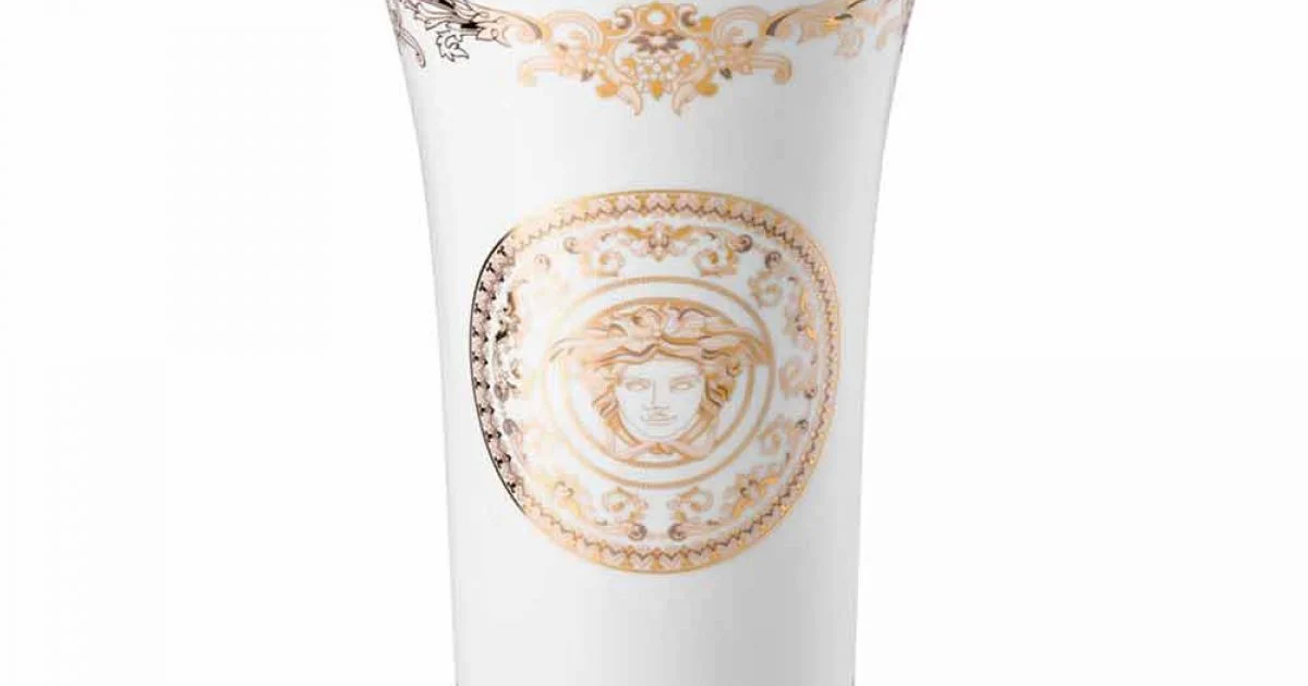 Rosenthal Versace Medusa Gala Vaso di design in porcellana h 26cm