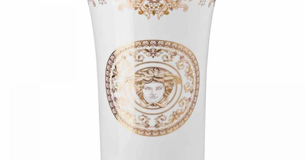 Rosenthal Versace Medusa Gala Vaso di design in porcellana h 34cm
