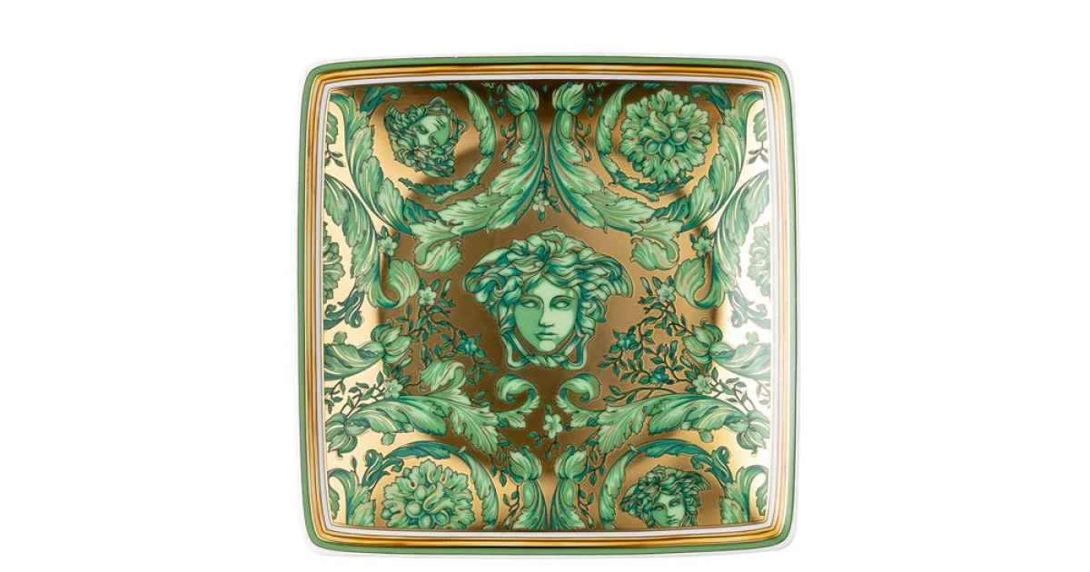 Rosenthal Versace Medusa Garland 6 Coppette Quadre Piane - Christmas