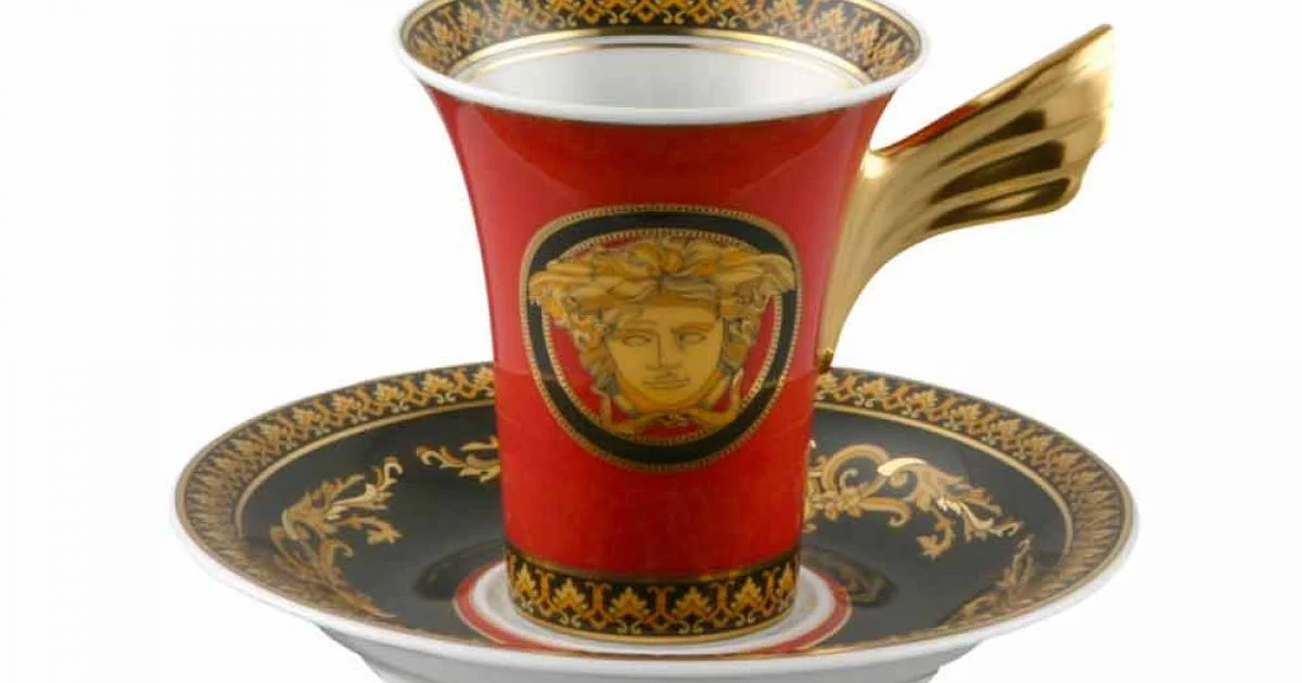 Rosenthal Versace Medusa Rosso Tazzina da caffè di design porcellana