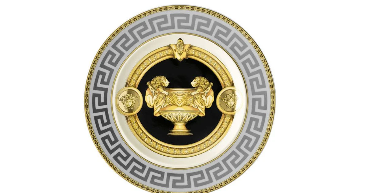 Rosenthal Versace Prestige Gala 4 Piatti Piani Diametro 17 cm - Prestige