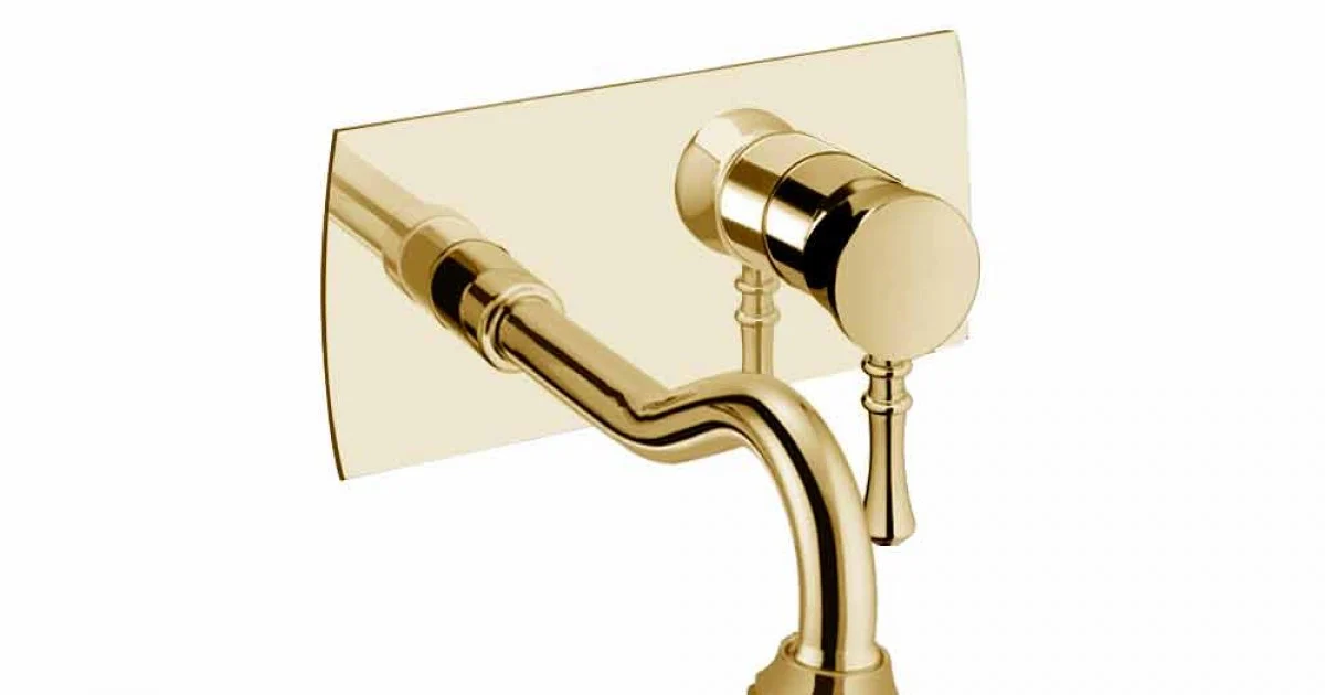 Rubinetto Miscelatore a Muro a Piastra Unica di Design Made in Italy - Neno