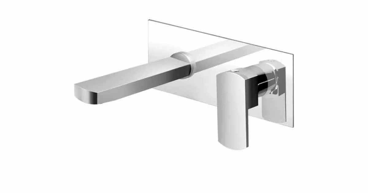 Rubinetto Miscelatore a Muro di Design, Piastra Unica Made in Italy - Sika
