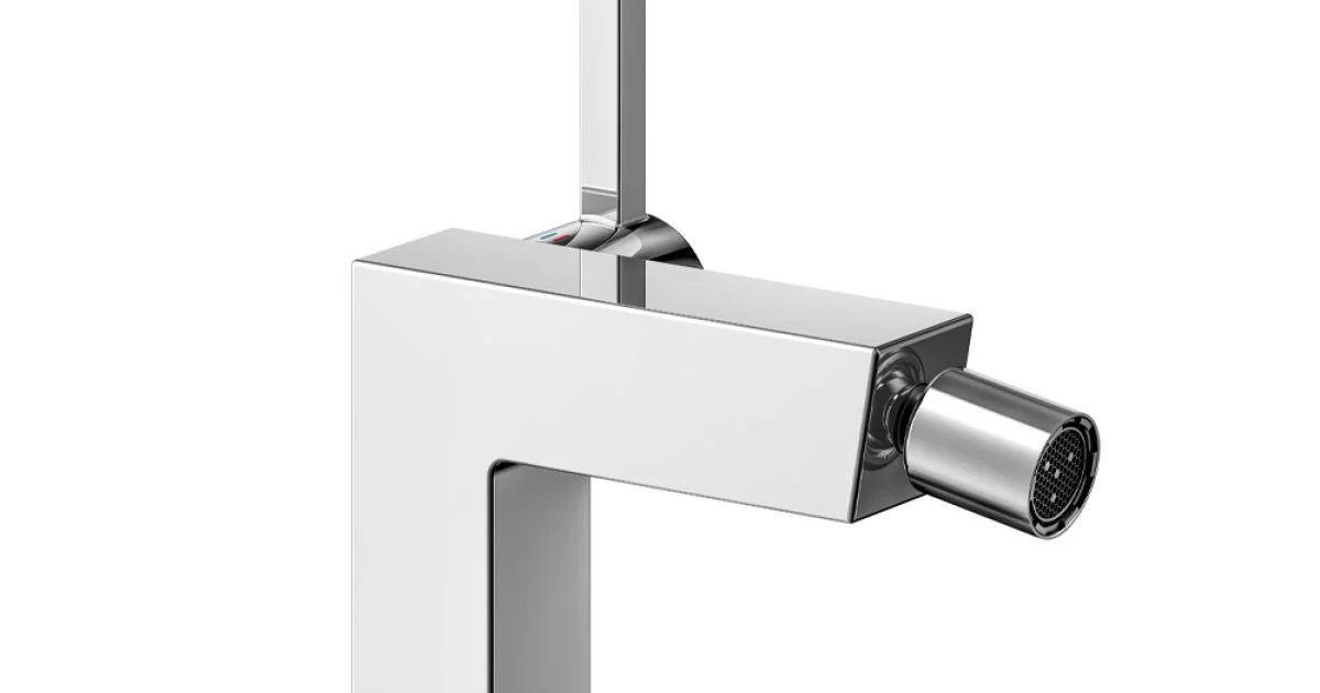 Rubinetto Miscelatore Monocomando Bidet con Scarico in Ottone Cromato - Erik