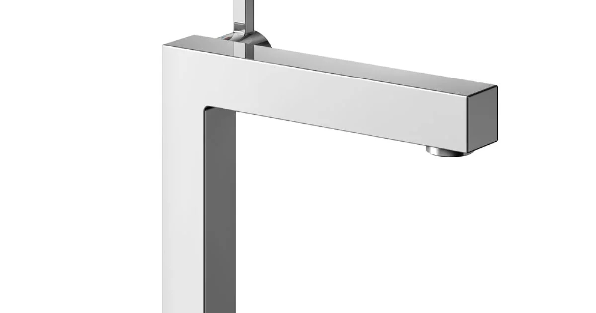 Rubinetto Miscelatore Monocomando per Lavabo in Ottone Cromato - Erik