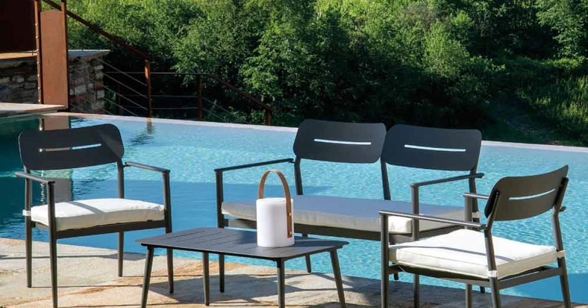 Salotto da Giardino Realizzato in Alluminio di Diverse Finiture - Souvenir