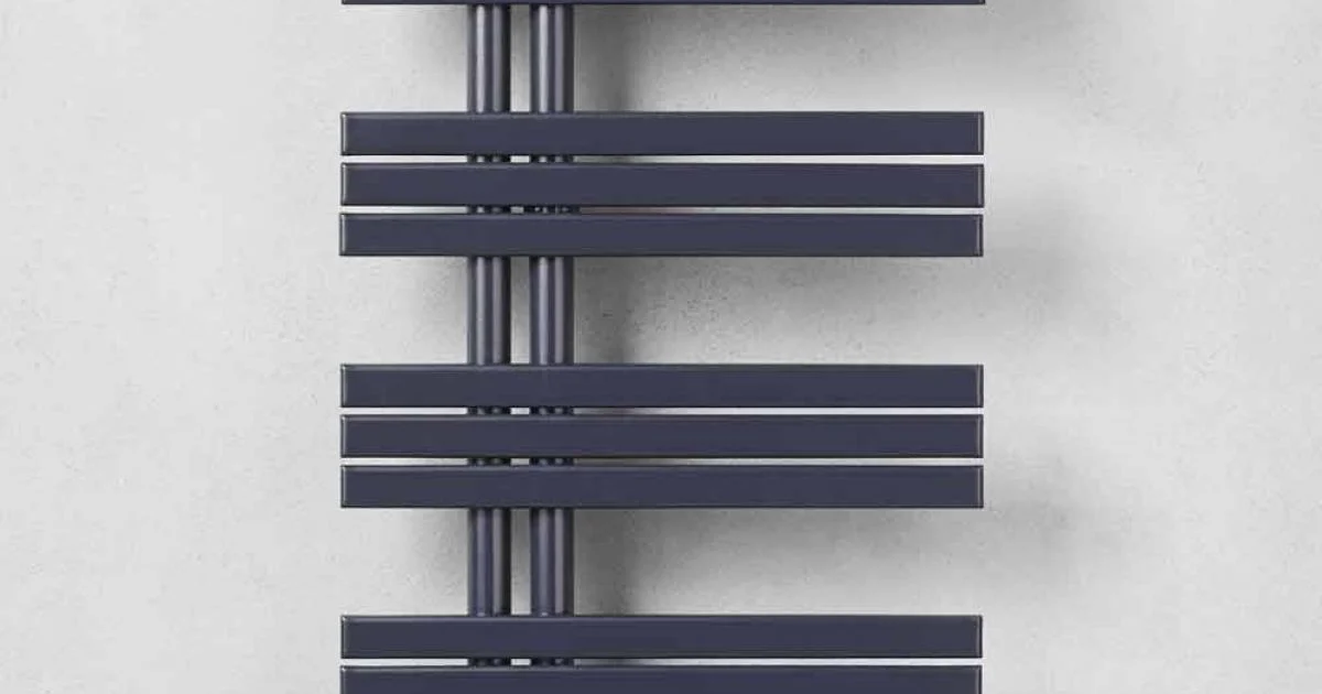 Scaldasalviette Bagno Design Moderno a Parete in Acciaio a 386 Watt - Pavone