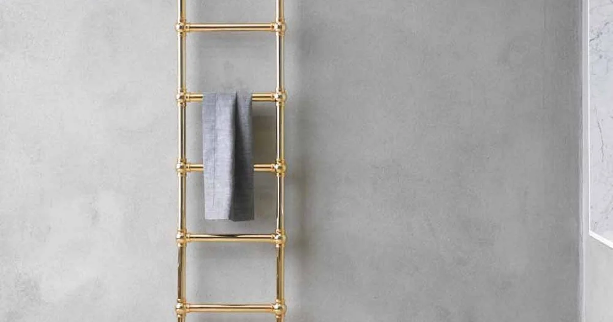 Scaldasalviette Componibile Idraulico Tubo d'Ottone Oro a 311 W - Caesar