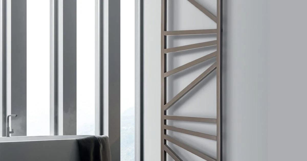 Scaldasalviette Elettrico con Elementi Quadrati Made in Italy - Mandorle