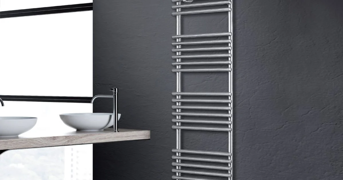 Scaldasalviette Elettrico in Acciaio Finitura Satin Made in Italy - Buccia