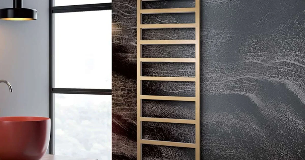 Scaldasalviette Idraulico con Linee Semplici in Acciaio Made in Italy - Pistacchio