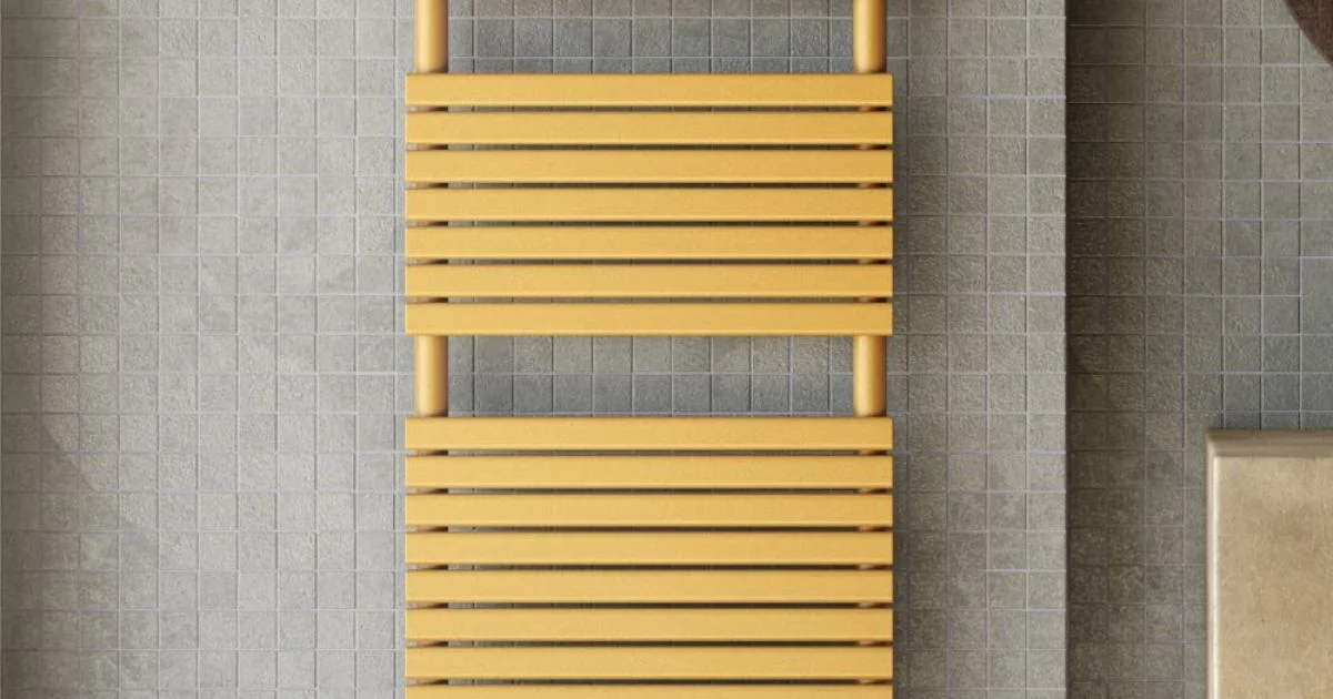 Scaldasalviette Idraulico in Acciaio al Carbonio Ocra Made in Italy - Tepore