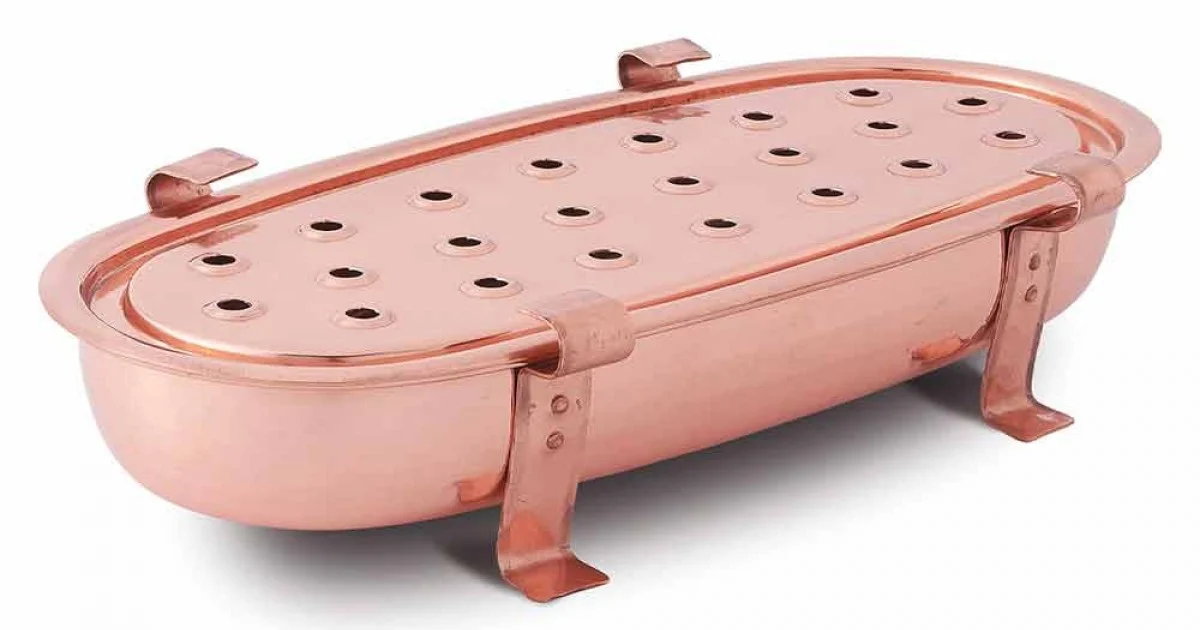 Scaldavivande da Tavolo per Pentole in Rame Made in Italy 45x23 cm - Mariaelena