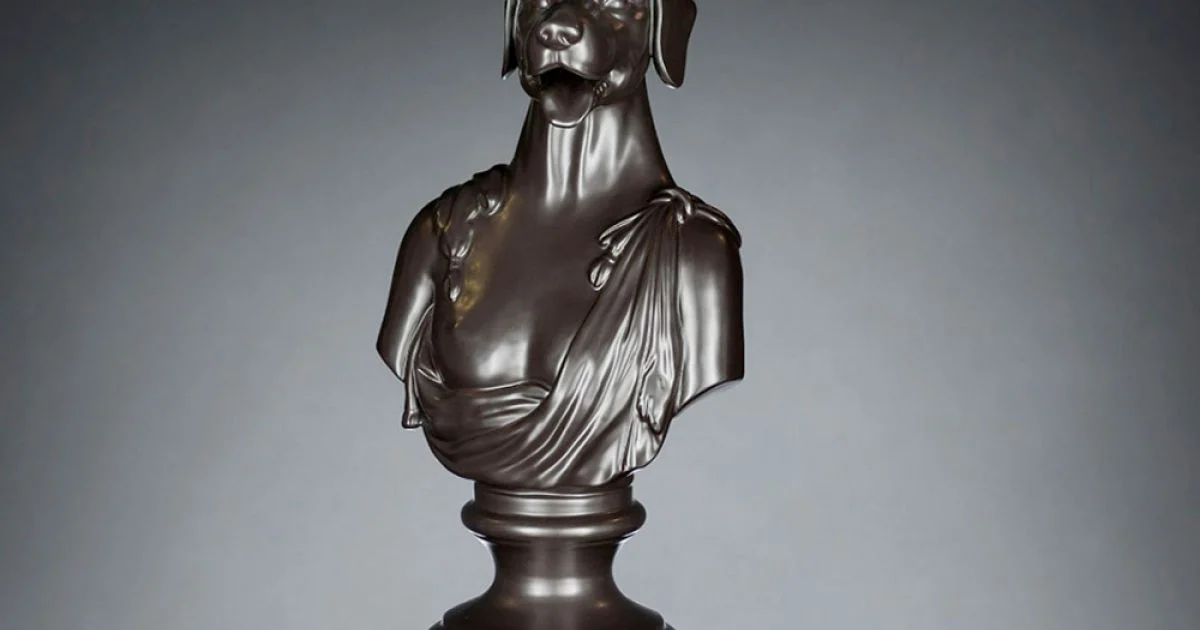 Scultura in ceramica artigianale Nera 100% Made in Italy Fabas 2