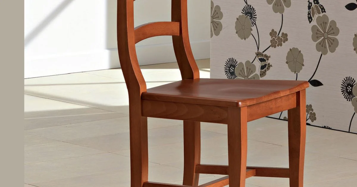 Sedia Classica in Legno Massello di Faggio di Design Italiano - Baptiste