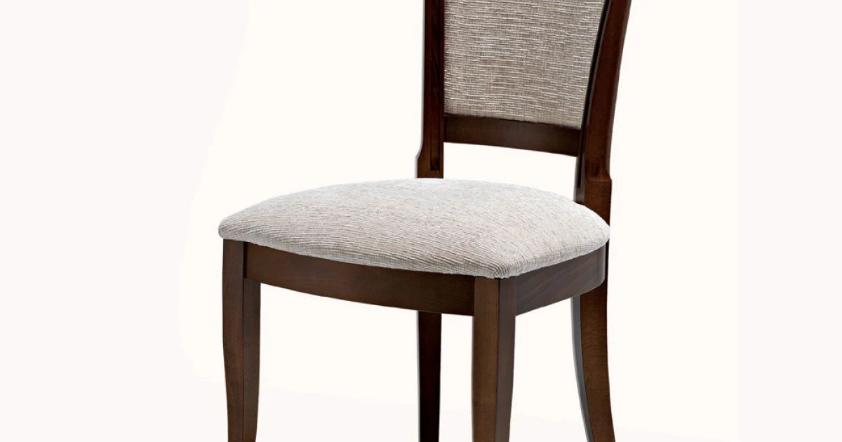 Sedia Classica Legno di Faggio e Tessuto Design Elegante Italiano - Murray