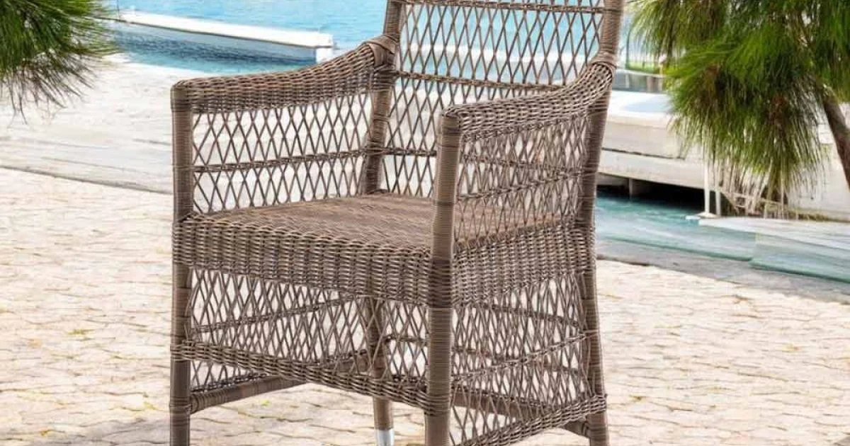 Sedia con Braccioli da Esterno in Polyrattan - Gigi