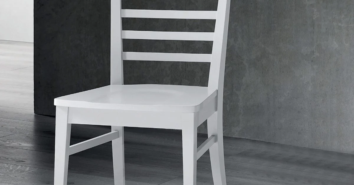 Sedia da Cucina in Legno Massello di Faggio Design Italiano - Jeanine