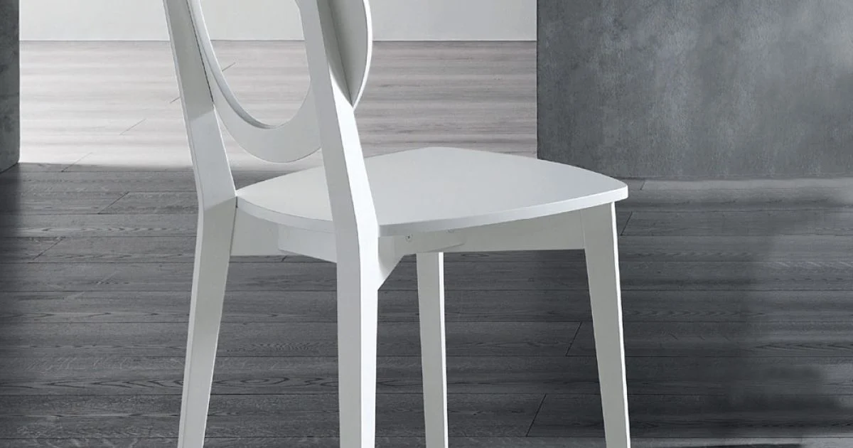Sedia da Cucina in Legno Massello di Faggio Design Italiano - Marrine
