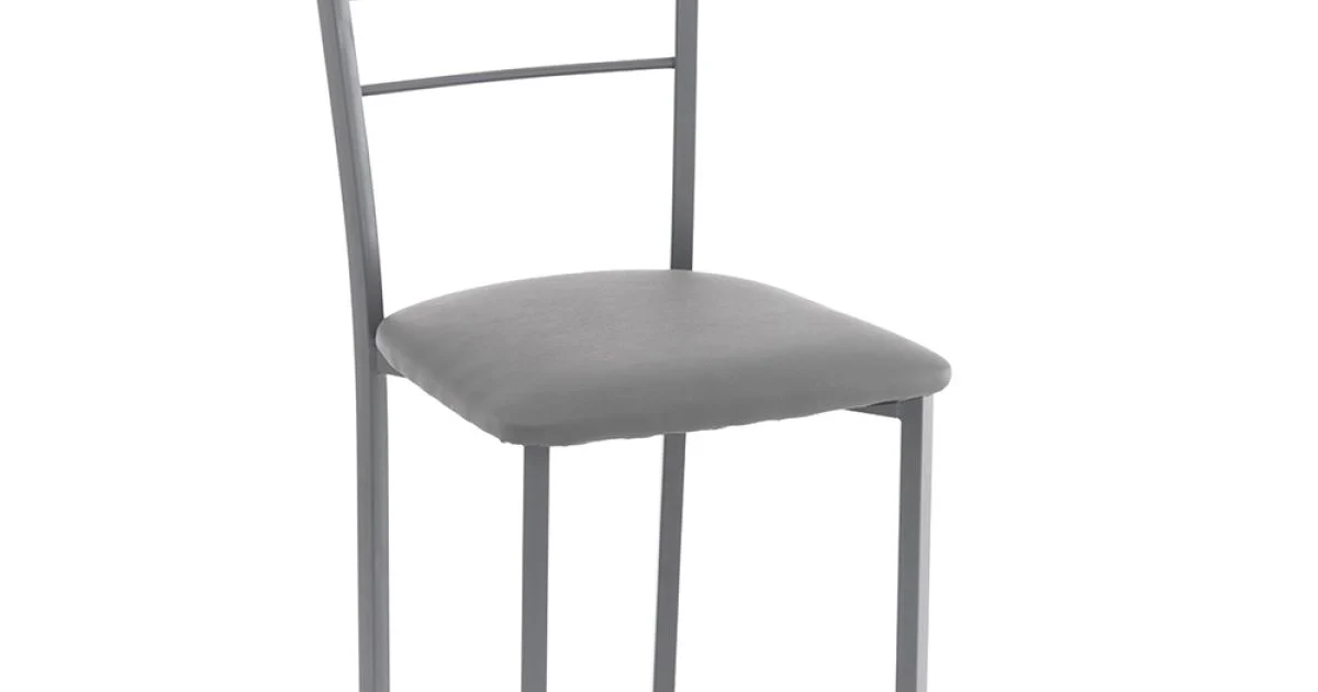 Sedia da Cucina in Pelle Sintetica e Metallo Verniciato 4 Pezzi - Remida