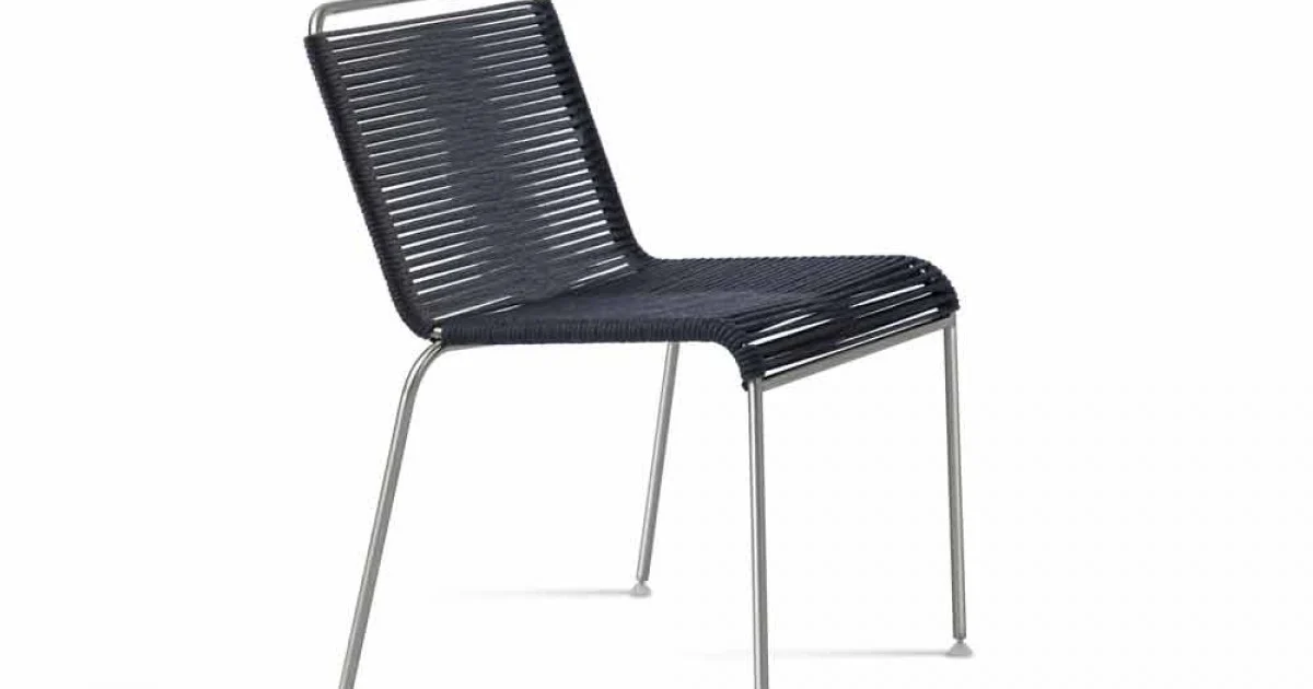 Sedia da Esterno di Design in Acciaio e Cordino Made in Italy - Madagascar1