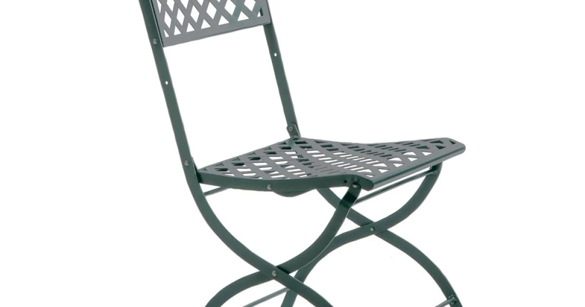 Sedia da Esterno in Acciaio Zincato Richiudibile Made in Italy 2 Pezzi - Selvaggia