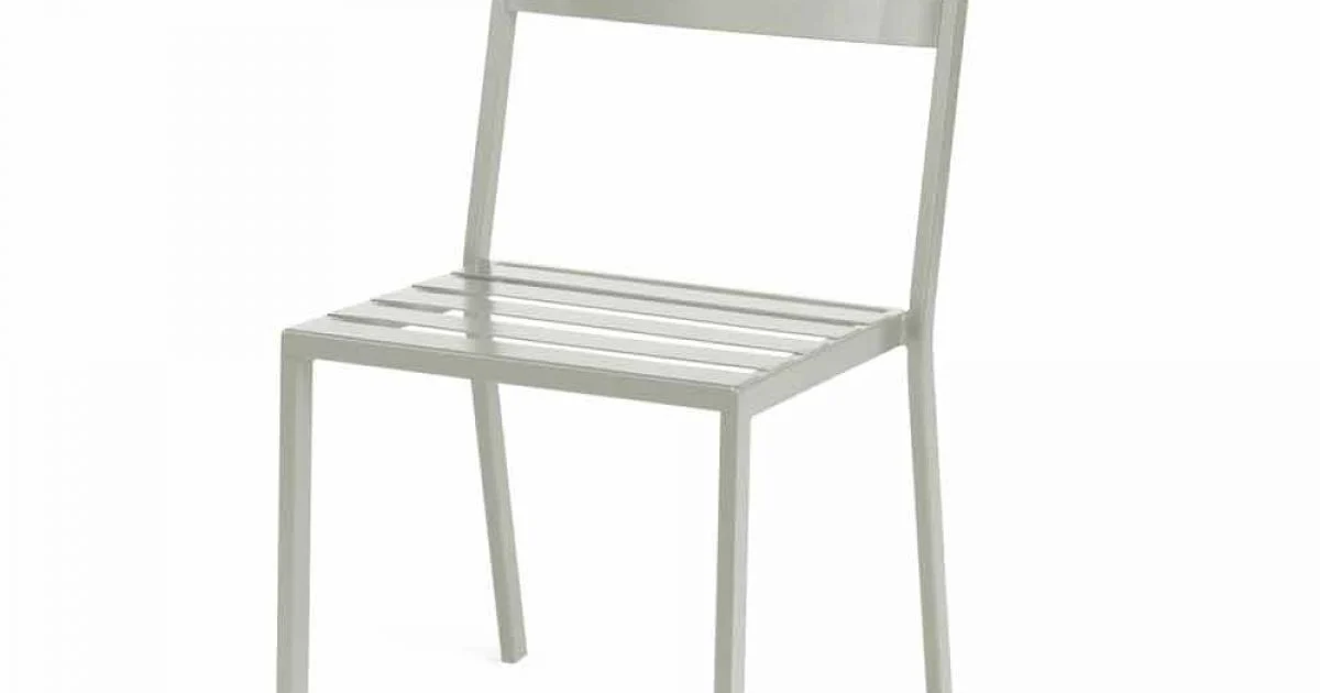 Sedia da Esterno in Ferro Verniciato Bianco Perla Made in Italy 4 Pezzi - Bernie