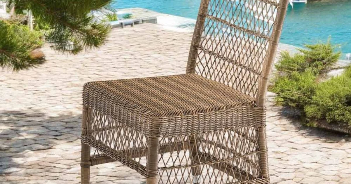 Sedia da Esterno in Polyrattan con Cuscino Opzionale - Gigi