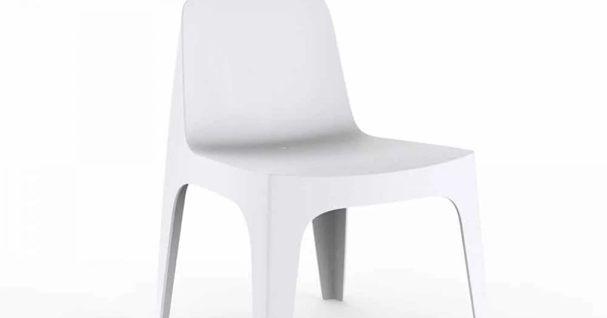 Sedia da giardino impilabile in polipropilene Solid Vondom, di design, 4 pezzi