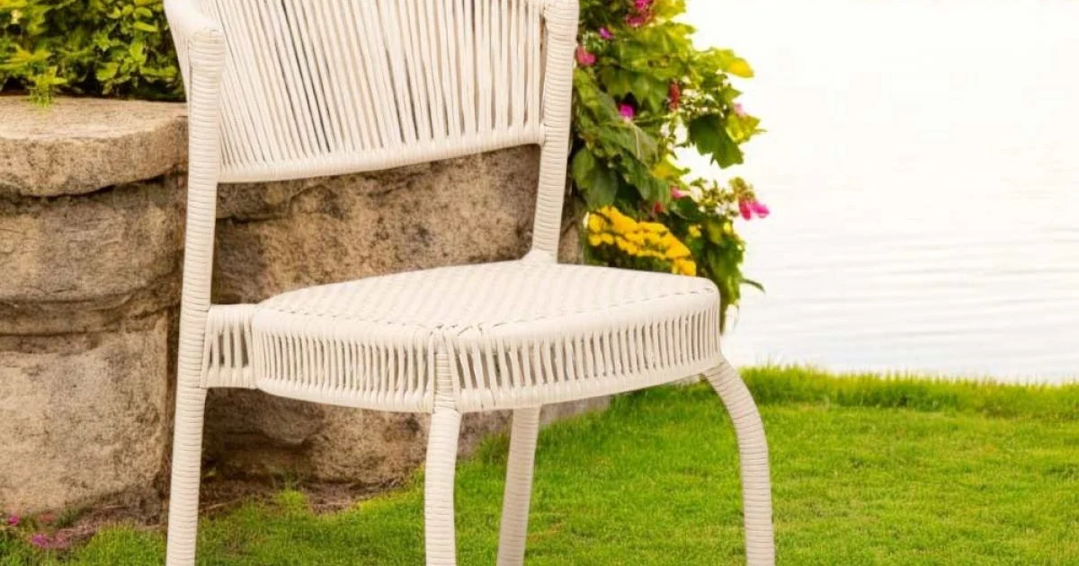 Sedia da Giardino in Alluminio e Intreccio in Corda - Algedi