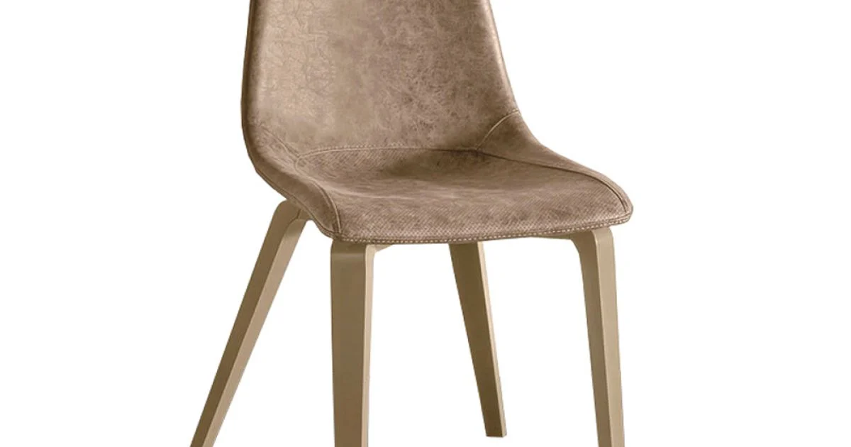 Sedia in Metallo Verniciato e Seduta in Morbido Soft Vintage Made in Italy - Merkimer