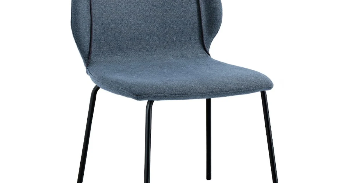 Sedia da Soggiorno Design Moderno Elegante in Tessuto con Bordino - Scarat