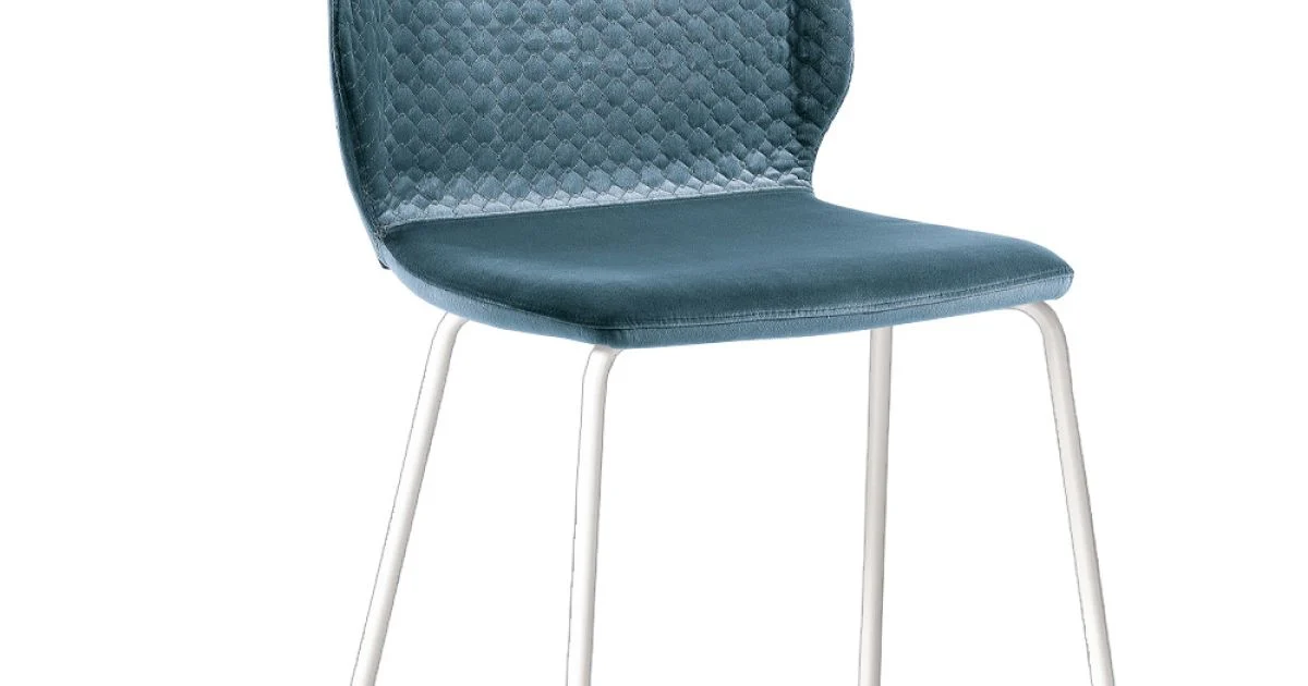 Sedia da Soggiorno Design Moderno Elegante in Velluto Colorato - Scarat