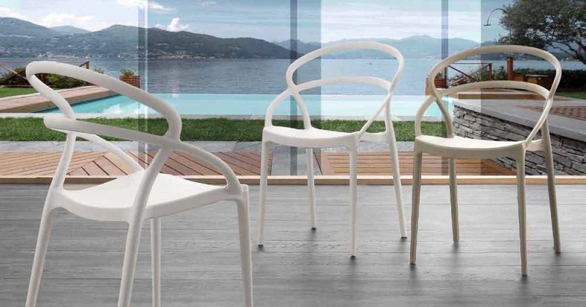 Sedia design moderno in polipropilene Pavia, diversi colori