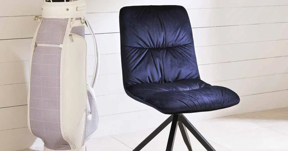 Sedia design moderno rivestita in tessuto, 4 pezzi - Chiara