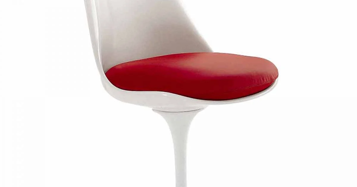 Sedia Girevole in Alluminio Laccato con Seduta in Pelle Made in Italy - Cabiria