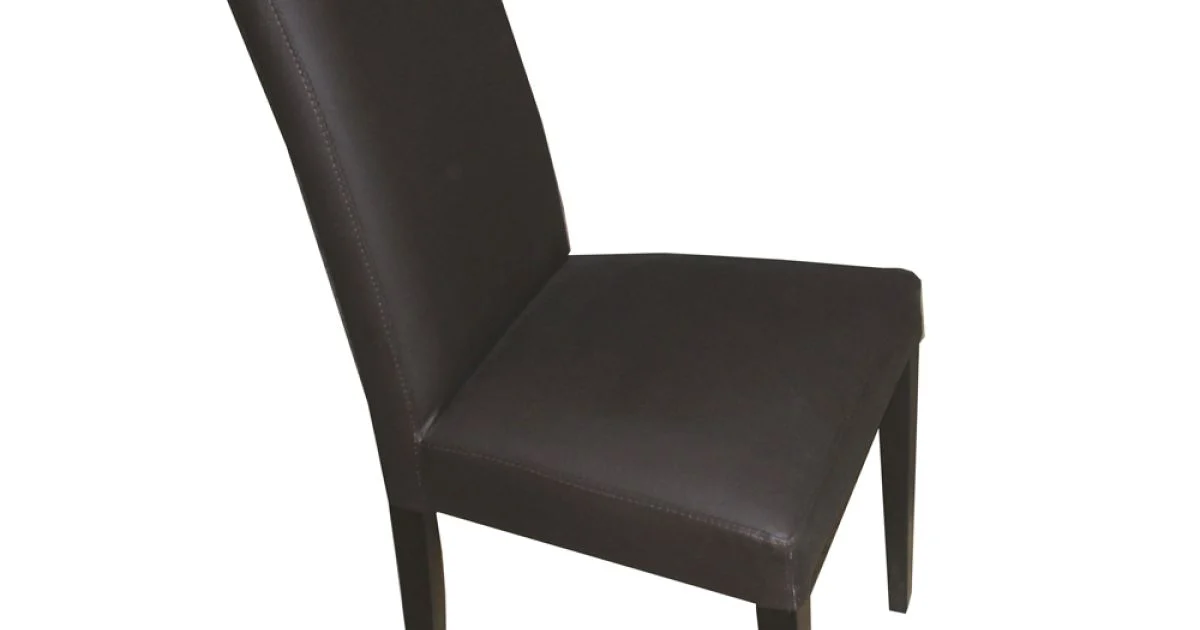 Sedia in Ecopelle e Gambe in Faggio Laccate Realizzata in Italia - Jesse