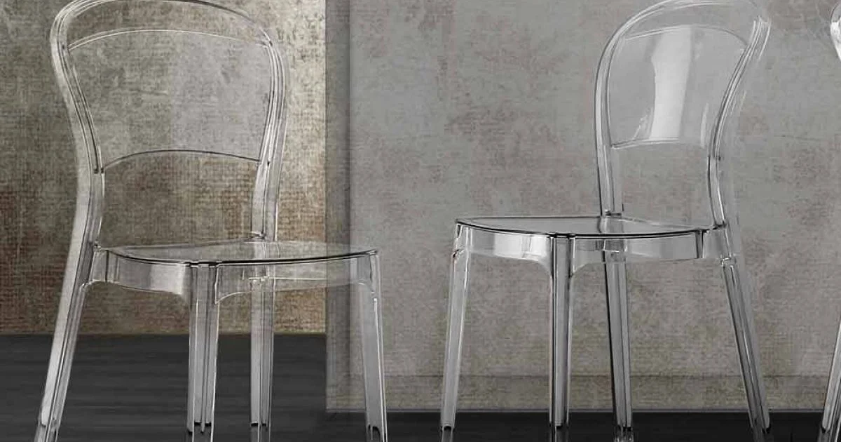 Sedia in Policarbonato Trasparente, Design Moderno - Yanis