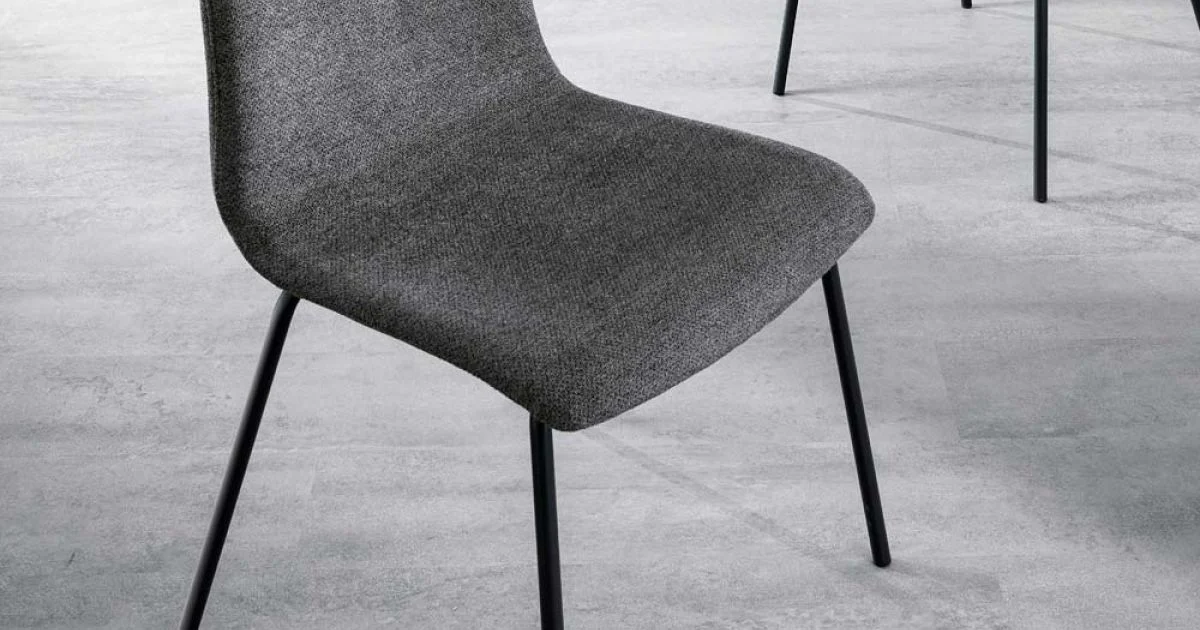 Sedia Monoscocca in Tessuto di Diverse Finiture Made in Italy - Morgana