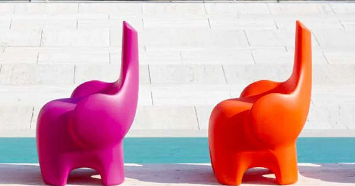Sedia per Bambini Design Moderno a Elefante, 6 Pezzi Colorati - Tino by Myyour