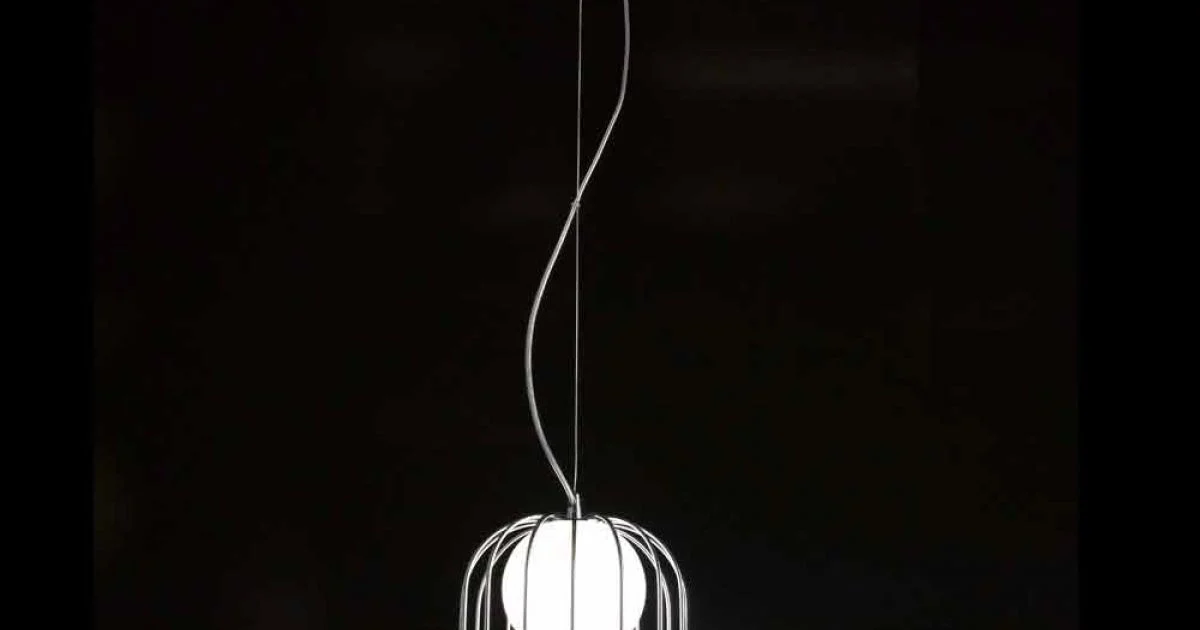 Selene Kluvì lampada a sospensione in vetro soffiato Ø19 H 27/150cm