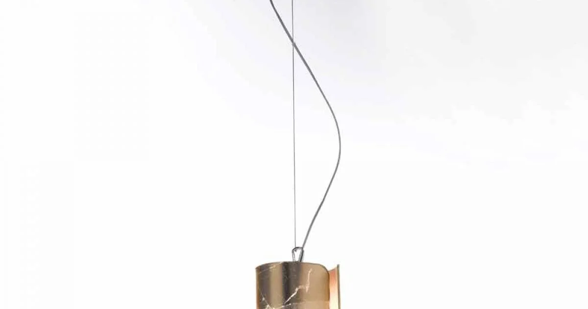 Selene Papiro lampada a sospensione moderna in cristallo Ø15 H 125cm